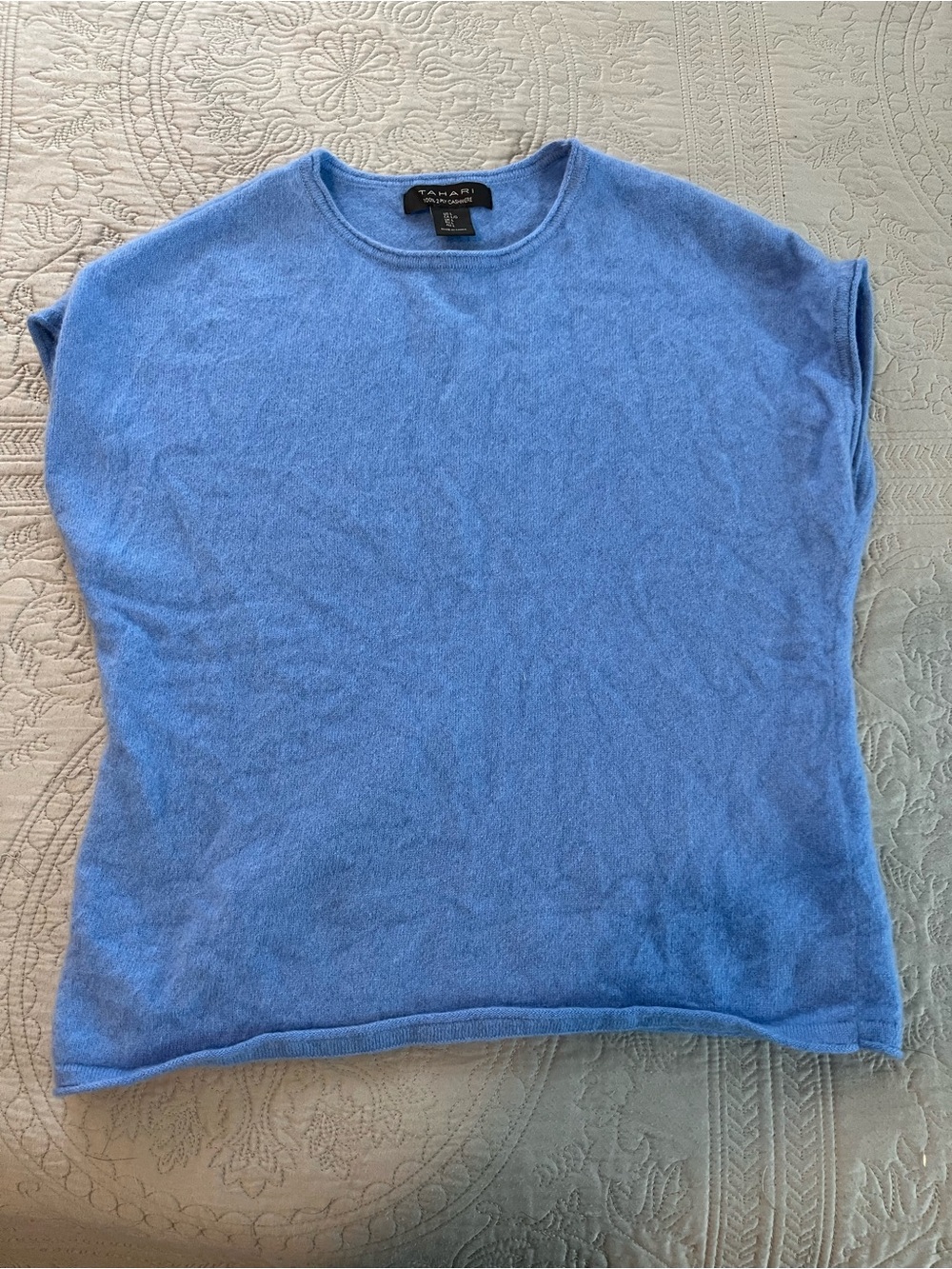 Tahari Sky Blue Cashmere Sweater